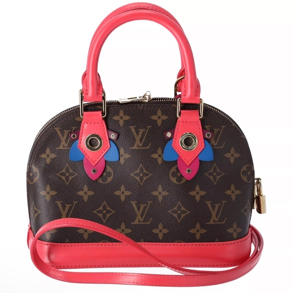 Louis Vuitton Alma BB Totem Monogram Canvas Satchel Bag Flamingo M41659 - Picture 5 of 10